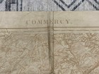 Ww1 Wwi French Commercy Meuse Lorraine Map - Hand Drawn Trench Lines - Paper