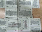 1903 Mexico Tamaulipas 500 Pesos State Bond Tampico Port Vignette Revenue Stamps