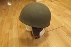 Steel Ww2 British Dispatch Riders Helmet With Original Goggles
