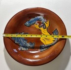 Vintage Israeli Handmade Pottery Plate Handpainted Biblical Folk Art Judaica 11   