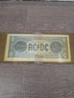 Ac dc Angus Young Original 1990 Money Talks Moneytalks Promo Dollar Bill 1990