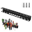 Garage Wall Mount Tool Storage Rack Screwdriver Organizer Hanging Holder Shelf