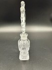 Vintage Art Deco Glass Perfume Bottle With Tall Stopper     Vanity Bottle