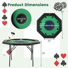 48  Foldable Poker Table For 8 Players Portable Blackjack Texas Hold   em Table