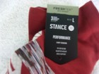 Nwt Stance Performance Socks  3 Pack  Mens L  Blue  Cream  Red  Quarter Ht    45