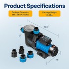 2 5hp Self Primming Swimming Pool Pump 8880 Gph W timer For In above Ground Pool