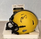 Aaron Rodgers Signed Pittsburgh Steelers Rave Mini Helmet Autographed Jsa