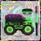 Green And Purple Monster Truck Pinata Car Pinata With Stick And Blindfold For   