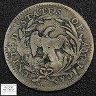 1797 16 Stars Small Eagle Draped Bust Silver Half Dime H10c - Damage