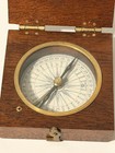 Vintage Wooden Souvenir Compass Keepsake Box Thomas Jefferson   s Monticello Stamp