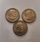 1979 Pds Susan B Anthony  1 Dollar Coin Set Circulated 3 Pc Set Nice Coins