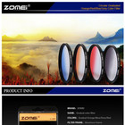 Zomei 77mm Graduated Neutral Density Nd Filter Orange Soft  Circular Filter