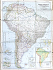 1950-10 National Geographic Map South America Sa Panama Canal October  349 