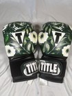 Title Boxing Floral Bag Gloves 14 Oz Green Black White Flowers Training