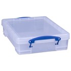 Really Useful Box 4l Storage Container With Lid And Clip Lock Handles   10 Pack 