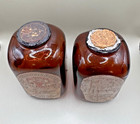 Vtg Levi Garrett   Sons Tobacco Scotch Rappee Snuff Bottles Empty Cork Lot Of 2