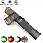 Nicron Flashlight 1200lm Magnetic Twist 90   Usb Rechargeable For Multi-scenarios