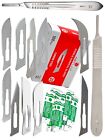 Premium 100 Sterile Surgical Scalpel Blades With Free Handle Medical Dental Tool