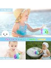 Light Up Whale Baby Bath Toy For Kids Ages 1-3  Toddler Bath Sprinkler Fun