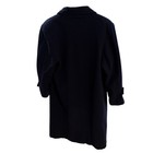 Stephane Mathews Vtg 80s Navy Blue Wool Double Breasted Coat Made In Usa Size 10