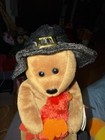 Ty Beanie Baby Plymouth The Thanksgiving Bear 8 5  Stuffed Bean Animal Toy