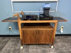 Danish Mid Century Modern Extendable Teak Bar Cart By Falster M  belfabrik
