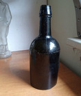 Blackglass Dark Olive Green 3 Pc Mold Ale Bottle Dug In 1850s St louis Privy