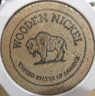 Vintage Independence Coin   Stamp Charlotte  Nc Wooden Nickel  2 North Carolina