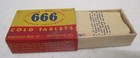 Vintage 666 Cold Tablets Box Drug Store