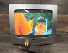 Vintage 2004 Silver Rca 13  Retro Gaming Crt Tv - E13320 No Remote Working