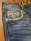 Rock Revival Jeans Boris Easy Boot Womens 30 34 Dark Wash  New With Tags  169