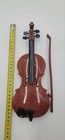 Wooden Mini Violin With Bow 12   With Stand   Playing A Tune Used Item With Tag