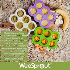 Silicone Baby Food Freezer Tray With Clip-on Lid - Perfect Storage Container    