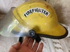 Vintage Bullard Fx Firedome Fx Fire Firefighter Helmet Face Shield Yellow Visor