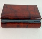 Beautiful Vintage Italian Red Alabaster Jewelry Box