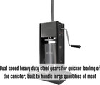 Vertical Stainless Steel Sausage Stuffer Machine  With Dual Speed Duty Gears  Pr