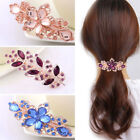 Women Crystal Hair Clips Barrette Rhinestone Flower Hair Pin Clips Headdresser