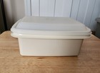 Vtg Tupperware 1254 Freeze   Save Ice Cream Keeper Cream W sheer Lid