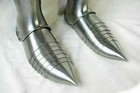 Medieval Leg Armor Steel Warrior Larp Greaves Knight Armor Sabatons Cosplay Sca