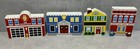 Melissa   Doug Piece Wooden Town Buildings Signs Trees Lot