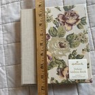 Vintage Hallmark Floral Fabric Covered 6 Ring Refillable Address Book  New