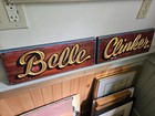 Vintage Original Pair Wood Carved Gold Gilded Boat-trade Signs  clinker-belle 