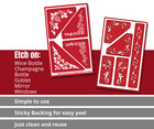 Elegant Ornamental Floral Borders 2 Glass Etching Stencils Reusable Armour Etch
