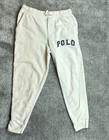 Polo Ralph Lauren Sweatpants Youth Large 14 16 Heather Gray Blue Logo