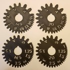 Gear Tooth Gauge Set - Diametral Pitch module 14 5 20pa  set Of 4 