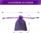 24 Pieces French Dried Lavender Sachet Flower Bags Long Lasting    