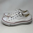 Converse All Star Chuck Taylor Low Shoes Womens 10 White Canvas Sneakers Chucks