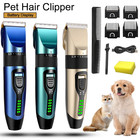 Professional Pet Hair Clipper Rechargeable Dog Cat Trimmer Battery Display Groom