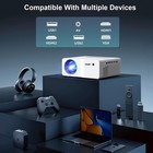 Native 1080p 4k Projector Wifi 6 Bluetooth 5 2 Outdoor Home Theater 450 