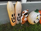 Collection Of Vintage Blow Molds 12 Pieces Lot Halloween